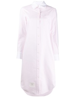 Thom Browne платье-рубашка с контрастным воротником