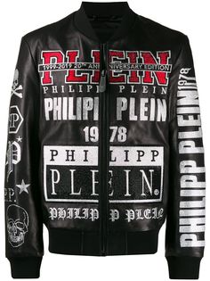 Philipp Plein куртка-бомбер с логотипом