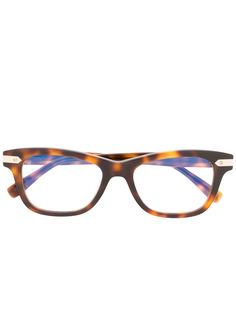Hublot Eyewear очки в квадратной оправе черепаховой расцветки