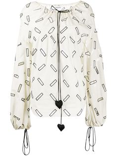 LANVIN блузка с вырезами