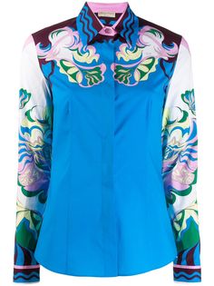 Emilio Pucci рубашка с длинными рукавами с принтом