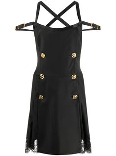 Versace двубортное платье мини