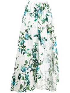 Blumarine юбка асимметричного кроя с цветочным принтом