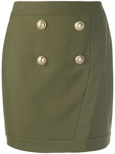 Balmain юбка мини в стиле милитари