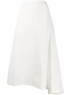 Jil Sander юбка А-силуэта с асимметричным подолом