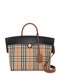 Burberry сумка Society в клетку Vintage Check