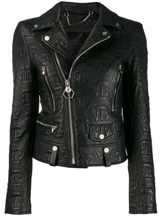 Philipp Plein стеганая байкерская куртка