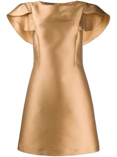 Alberta Ferretti платье А-силуэта с многослойными рукавами