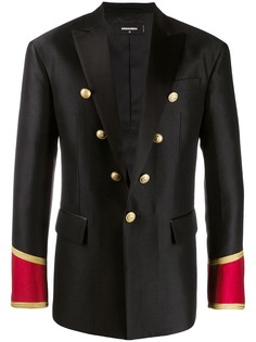 Dsquared2 пиджак с атласными манжетами