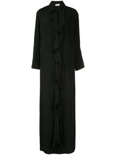 LANVIN платье-рубашка с оборками