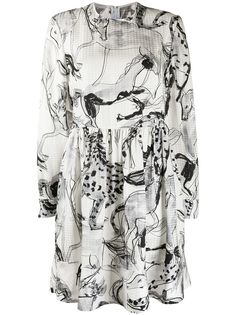 Stella McCartney платье с абстрактным принтом