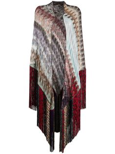 Missoni шарф с бахромой в технике макраме