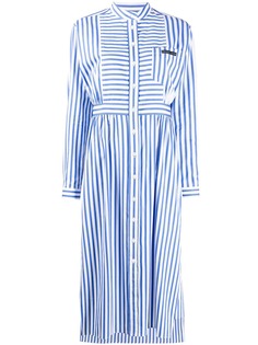 Prada платье-рубашка в полоску