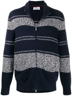 Brunello Cucinelli полосатый кардиган