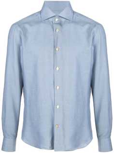 Kiton строгая рубашка узкого кроя