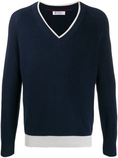 Brunello Cucinelli джемпер в двух тонах
