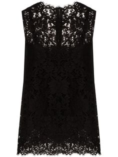 Dolce & Gabbana кружевной топ без рукавов