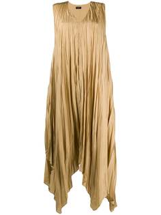 Joseph плиссированное платье с асимметричным подолом