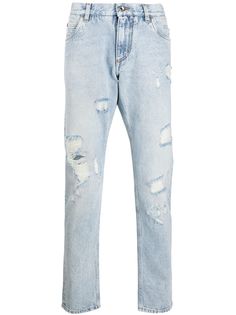 Dolce & Gabbana джинсы кроя слим с эффектом потертости