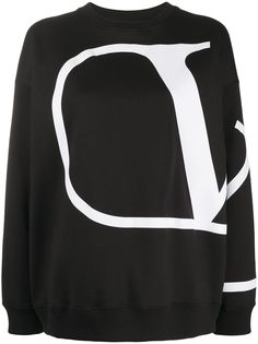 Valentino толстовка оверсайз с логотипом VLogo