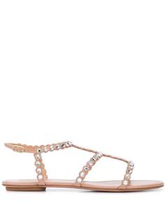 Aquazzura босоножки Tequila с кристаллами