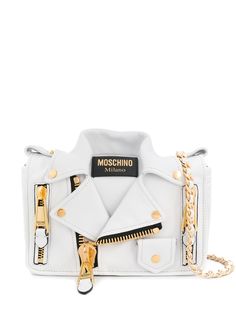 Moschino сумка через плечо в виде байкерской куртки