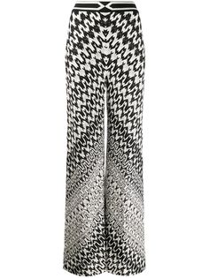 Missoni брюки широкого кроя с геометричным принтом