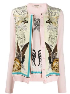 Roberto Cavalli кардиган с принтом