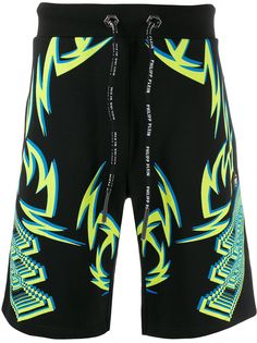 Philipp Plein спортивные шорты с графичным принтом