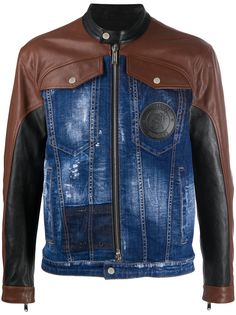 Dsquared2 джинсовая куртка с контрастной вставкой