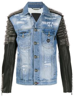 Philipp Plein джинсовая куртка с заклепками