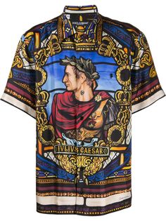 Dolce & Gabbana рубашка с принтом Julius Cesar