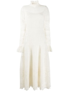 Alexander McQueen платье с оборками в технике кроше