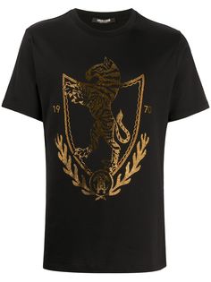 Roberto Cavalli декорированная футболка