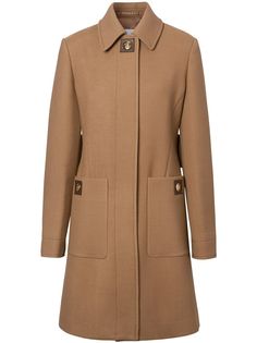 Burberry двубортное пальто строгого кроя