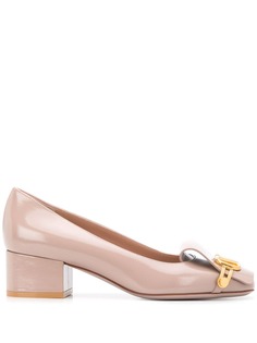 Valentino туфли-лодочки Valentino Garavani Club с логотипом VLogo
