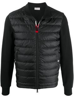 Moncler пуховик с контрастными рукавами