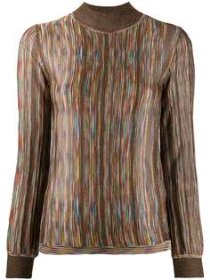 Missoni свитер вязки интарсия с воротником-воронкой