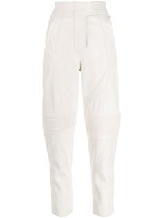 Stella McCartney брюки из искусственной кожи с завышенной талией