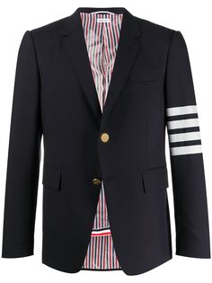 Thom Browne однобортный пиджак с полосками 4-Bar