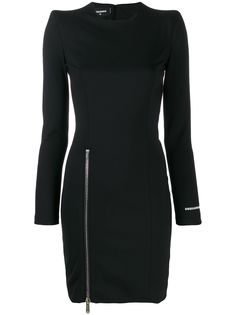 Dsquared2 платье с логотипом и боковой молнией