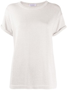 Brunello Cucinelli трикотажный топ с короткими рукавами
