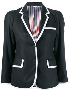 Thom Browne саржевый пиджак с рукавами реглан