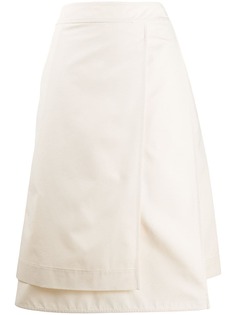 Jil Sander многослойная юбка миди
