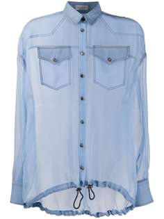 Brunello Cucinelli полупрозрачная блузка