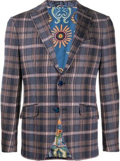 Etro однобортный пиджак в клетку