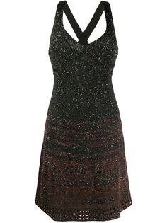 M Missoni платье с V-образным вырезом и блестками