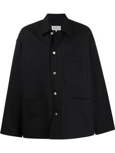 Maison Margiela полосатая куртка-рубашка