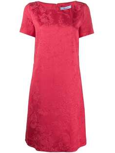 Blumarine жаккардовое платье с короткими рукавами