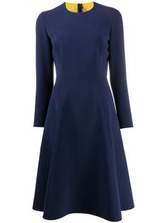 Ralph Lauren Collection расклешенное платье с круглым вырезом
